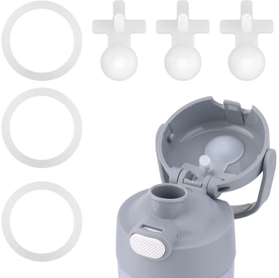 Dailygoods- Stopjes Lekdicht - Vervangende Stop 4,9x3,3cm - Afdichtings-O-Ringen - Silicone - Set van 3 - Eenvoudig te installeren - Flesstop