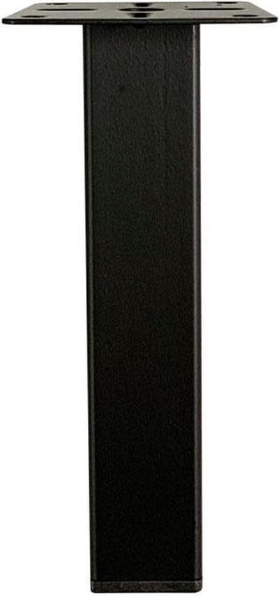 FLE - Stalen meubelpoot zwart vierkant 2,5 bij 2,5 cm en hoogte 15 cm (koker 2,5 x 2,5 cm)