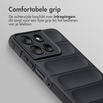 imoshion Hoesje - Geschikt voor Motorola Moto G56 - EasyGrip Backcover - Zwart