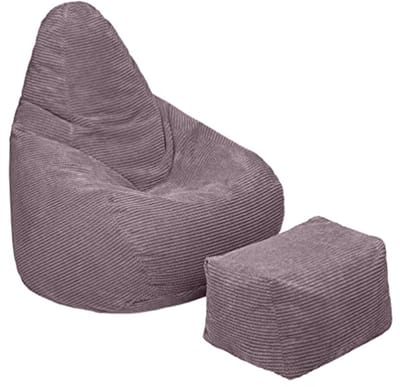 Ergonomische Hoge Rug Zitzak voor Volwassenen - Fluwelen en Waterbestendig Design