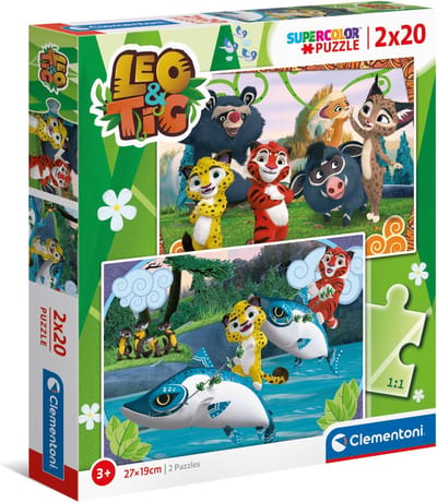 Clementoni Supercolor 24785 puzzel Legpuzzel 20 stuk(s) Dieren