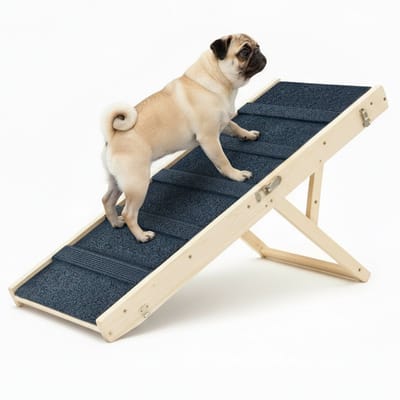 Pawsource Hondenloopplank - Hondentrap - Instelbaar 25 tot 45 cm