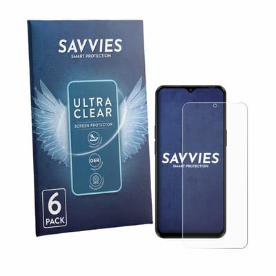 Savvies - Screenprotector voor Blackview Wave 7C - Folie Beschermfolie transparant 6 Stuks