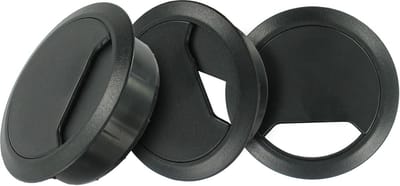 TQ4U Kabeldoorvoer - ABS Kunststof - Ø 60 mm - Verstelbaar - Zwart - 3 stuks