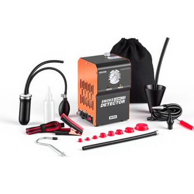 VEVOR EVAP rookmachine voor auto's, 12V DC, rookgenerator met luchtpomp en manometer, lekdetector voor auto's, motoren en vrachtwagens, diagnoseapparaat voor lekdetectie, 1,3–1,6 bar, rookmachine, lektestapparaat