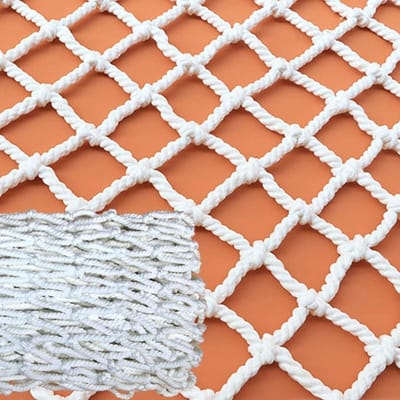 Veiligheidsnet Kinderen - Balkonbescherming Huisdier - Voorkomt Vallen - Versterkt Nylon - 1.5 x 5 Meter - Wit