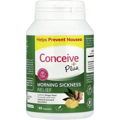 Conceive Plus, Nausées matinales, 500 mg, 60 capsules