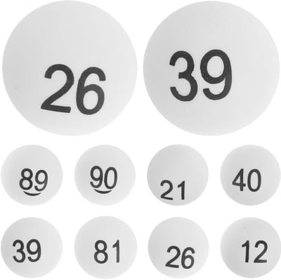 Genummerde Ballen 1-100 voor Loterij, Bingo en Spellen