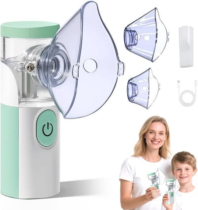Draagbare Stille Vernevelaar voor Volwassenen en Kinderen - Efficiënte Inhalator voor Gezinsgebruik en Reizen