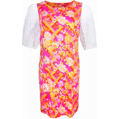 Mucho Gusto Dress Oristano Orange Fuchsia Größe: S | Minikleider Outlet | Damen | Rosa