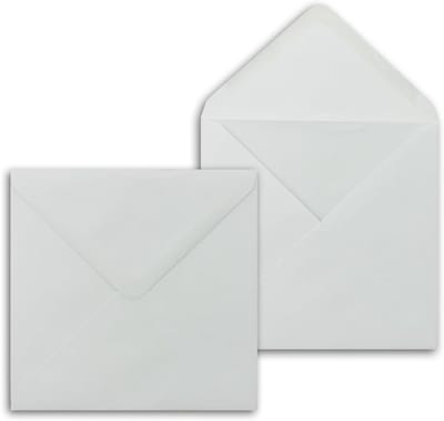 Vierkante Enveloppen - Briefpapier Enveloppen - Speciale Gelegenheden - 100g/m² Dik Papier - 15 x 15 cm - Wit
