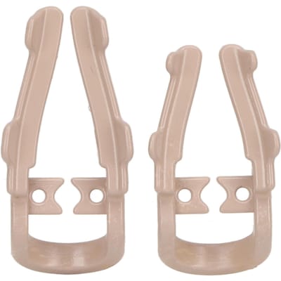 2 stuks Tandheelkundige Rubberdamklemmen Rubber Barrièreclip Hars Hittebestendig Voorkom Inslikken Barrière beige