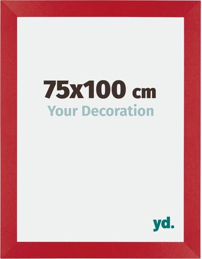 Your Decoration - Fotolijst 75x100 cm - MDF - Rood - Mura