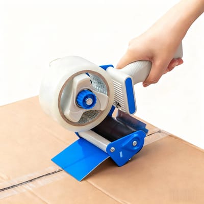 3 inch brede tape- lichtgewicht verpakking zware tape-dispenser voor het verplaatsen, vervoeren, verpakken, sealen, verpakken, transport dispensers, blauw