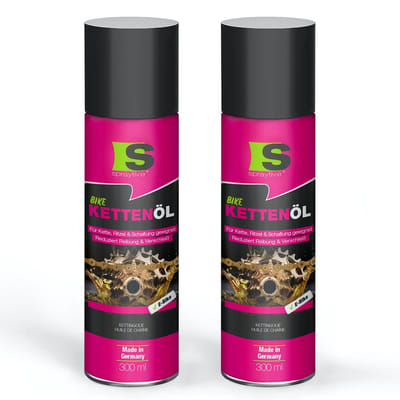 Spraytive 2x 300ml kettingolie – fiets smeermiddel voor ketting en aandrijving – vermindert wrijving en beschermt tegen roest en vocht