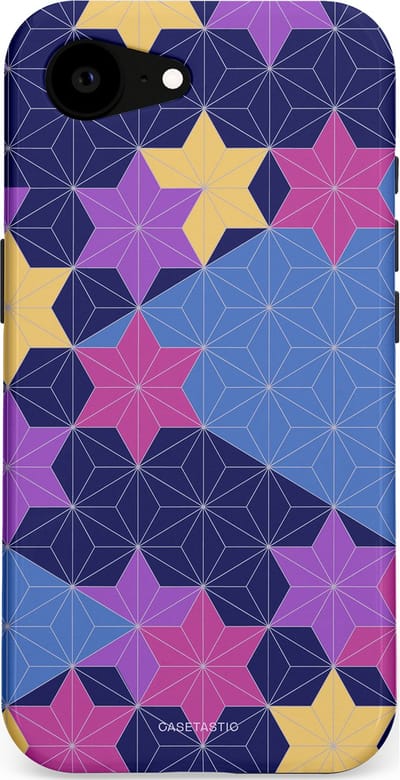 Casetastic Hoesje Geschikt voor Apple iPhone 16e Magsafe - Stijlvolle Beschermende Duo-layer Case - Sterrenlijn