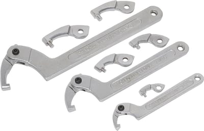 Verstelbare C-sleutel en Hook & Pin Wrench Set met 11 Delen