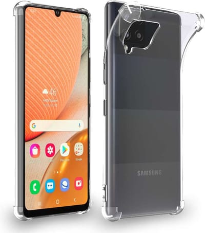 ebestStar - Hoes geschikt voor Samsung Galaxy A42 5G, Silicone Slim Cover Case, Versterkte Hoeken en Randen hoesje, Transparant
