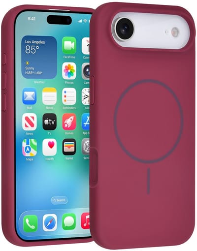 TUNIQ telefoonhoesje voor Apple iPhone 17 Air - MagSafe siliconen backcover - Paars