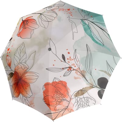 doppler Paraplu Carbonsteel Long AC Floral Veelkleurig
