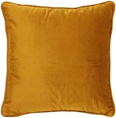 Dutch Decor FINN - kussenhoes 60x60 cm - fluweel - effen kleur - Chai Tea - geel - met rits - zonder binnenkussen
