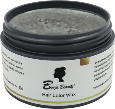 BenjaBeauty Haarwax - Haarkleuring - Haarverf - Carnaval - Halloween - Cosplay - Haarcrème - Grijs