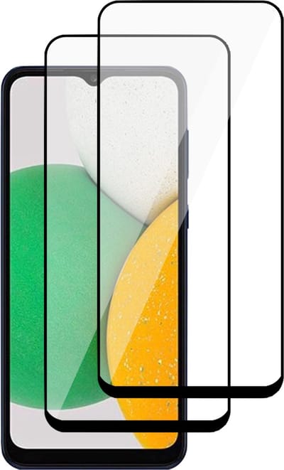 Screenprotector geschikt voor Samsung Galaxy A03 Core - Gehard Glas Beschermglas Tempered Glass Volledig Dekkende Screen Protector - 2 Stuks