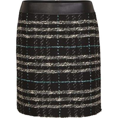 s.Oliver Skirt Check Maat: 34 | Mini Rokken Outlet | Dames | Zwart