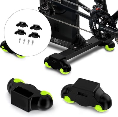 Fietstrainer Voet Pads - Basis Plaat - Stabiel Trainen - Schokabsorberend Ontwerp - Universele Maat - Zwart