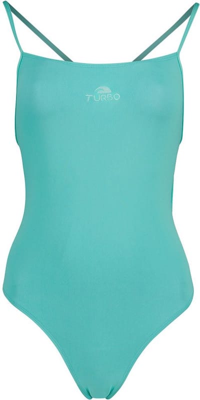 Turbo Sirene Plain Zwemkleding Groen L Vrouw
