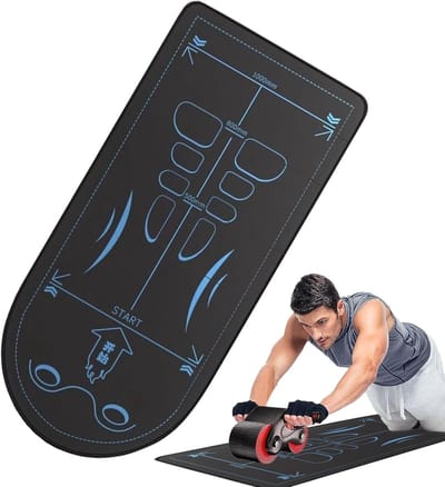 Buikspier Knie Mat - Oefenmat Vloerpad - Comfortabel Trainen - 7mm Geluidsisolatie - 150 x 60 cm - Enkel Kenmerk