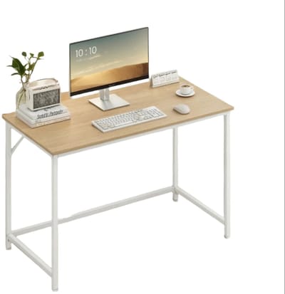 Small Computer Desk - Office Table - WorkStation - Space Saving Design - 60x120x76cm