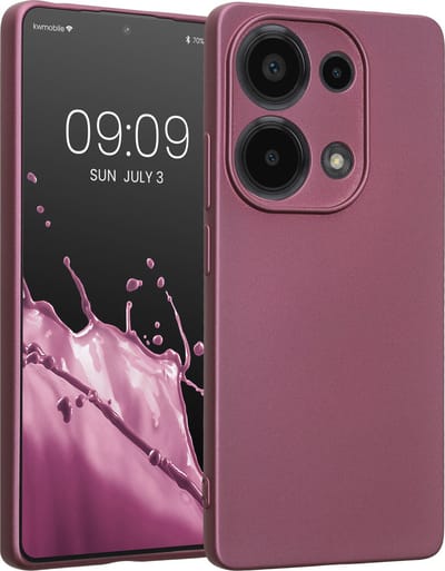 kwmobile metallic telefoonhoesje van TPU - geschikt voor Xiaomi Redmi Note 13 Pro 4G - Flexible case voor smartphone - In metallic lila