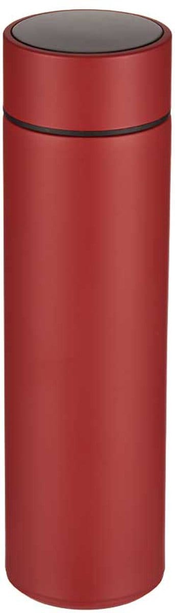 Kinvara Thermosfles met LED-scherm - Rood - RVS - Temperatuur Display - Thermosbeker - Waterfles - 400ml