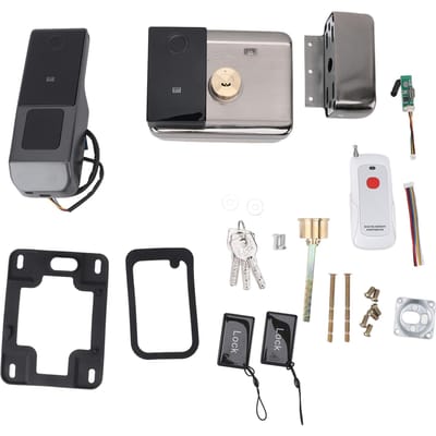 Serrure d'entrée de porte intelligente, étanche, sécurité, empreinte digitale, mot de passe, serrure électronique avec télécommande pour gray