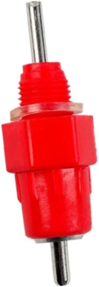 Kippen Water Drinkbak - Automatische Voederbak - Pluimvee Verzorgen - Schroef Drinknippels - 50 Stuks - Rood