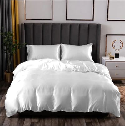 Beauty Silk - Dekbedovertrek Satijn - Wit - 240x200/220