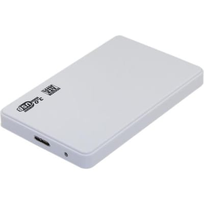 Behuizing voor externe harde schijf HDD-behuizing HDD SSD-behuizing 2,5 inch Sata USB 3.0 2.0 Draagbare 5Gbps harde schijf Schijfdoos voor pc Laptop Smartphone wit