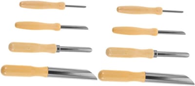 Cirkelponsers Set - Stroghaaltjes Makers - Pottenbakken Hobby - Roestvrij Staal - 4 Maten - Khaki
