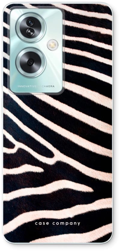 Case Company® - Hoesje geschikt voor Oppo A79 hoesje - Zebra - Soft Cover Telefoonhoesje - Bescherming aan alle Kanten en Schermrand