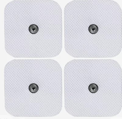TENS/EMS Elektroden Pads 3,5 mm knoopsluiting - V.O.D © - voor Elektrodentherapie apparaat - Extra Kleefkracht - 5x5 cm - 8 stuks + 2 stuks 10x10 cm Gratis
