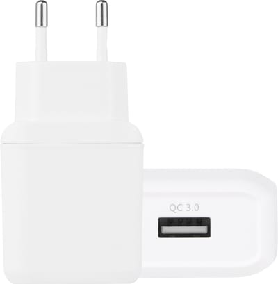 Usb adapter - Quick Charge - Telefoon oplader - 5V/3A usb stekker - 18w Oplader - Universeel - Wit