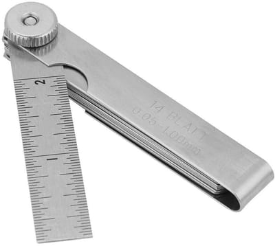 Dailygoods- Lasinspectiegereedschap 75 mm - Roestvrij Staal - Hoogwaardige Precisie - Meten Spleetgrootte - Duurzaam - Eenvoudig te Dragen - Meetinstrument