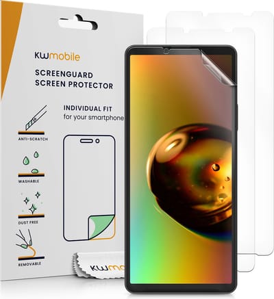 kwmobile 3x screenprotectors geschikt voor Sony Xperia 10 V - beschermende folie voor smartphone