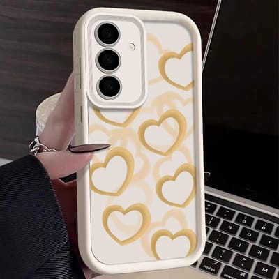 Uitgehold Hart TPU Hoesje Voor Samsung Galaxy A56 A36 A16 A55 A54 A15 A14 A25 A53 5G S25 S24 S23 S22 Ultra Plus S24FE Telefoonhoes Galaxy S22 5G
