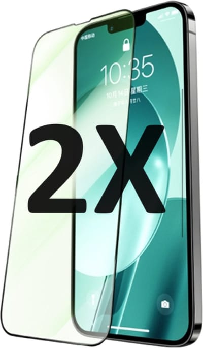 Screenprotector Geschikt voor Apple iPhone 13 pro max/ 2 stuks full cover 5D screen protector- Temperend galss- Beschermglas- Beschermglas- gehard glas- Hoge kwaliteit