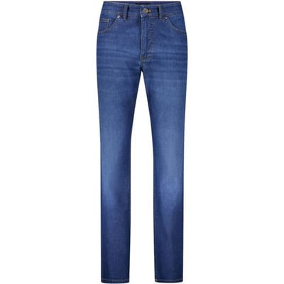 Gardeur Jeans Reza Stretch Performance 5-Pocket Balance in Blue Dark Stone Blue Used / male