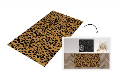 Keukenloper - Loper keuken - Panterprint - Luxe - Patronen - 120x60 cm - Keukenloper vinyl