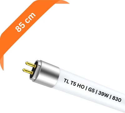 T5 TL lamp 85 cm – 830 Warm Wit 3000K – 39W – G5 fitting – 3081 lumen – Ø 1.6 cm