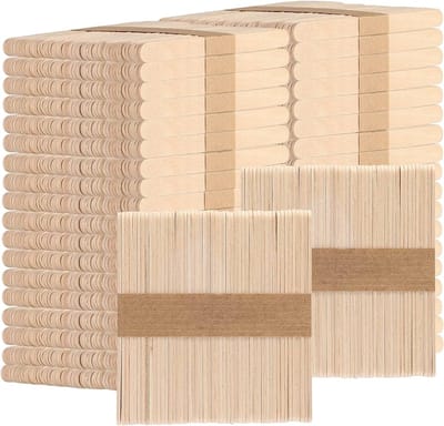 Ulanax® |100 stuks ijslollystokjes - IJsstokjes - Houten stokjes - Knutselmateriaal - Beige